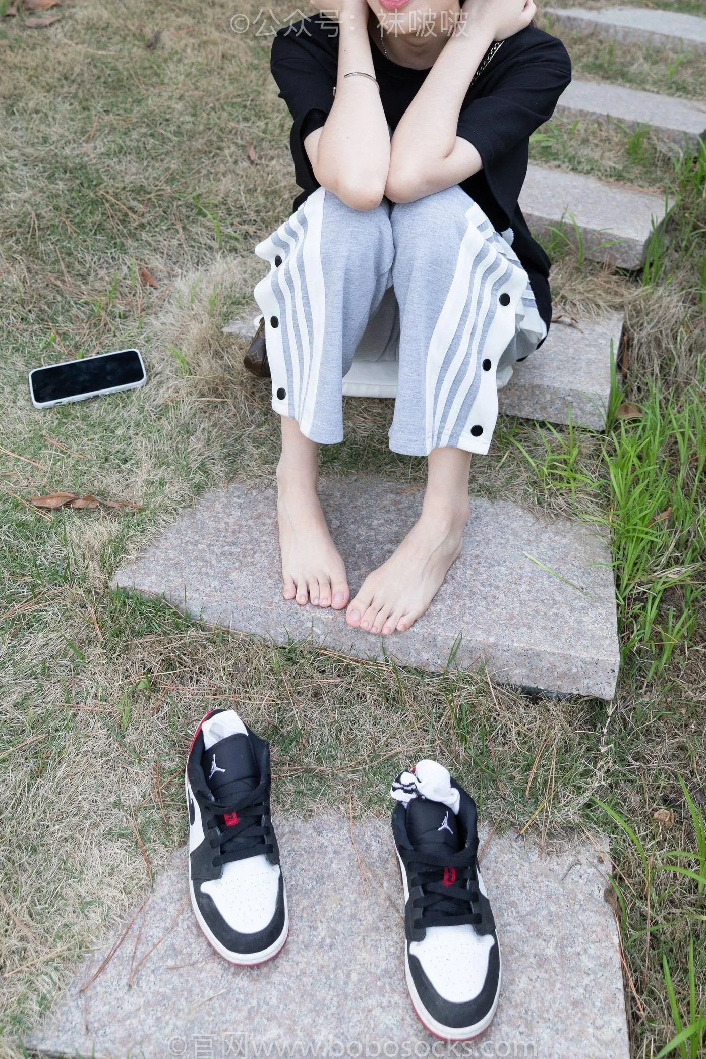 [BoBoSocks袜啵啵]NO.023 稚予-AJ、白色短棉袜、裸足 [119P]插图2